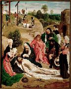 Geertgen painted The Lamentation of Christ for the altarpiece of the monastery of the Knights of Saint John in Haarlem, Geertgen Tot Sint Jans